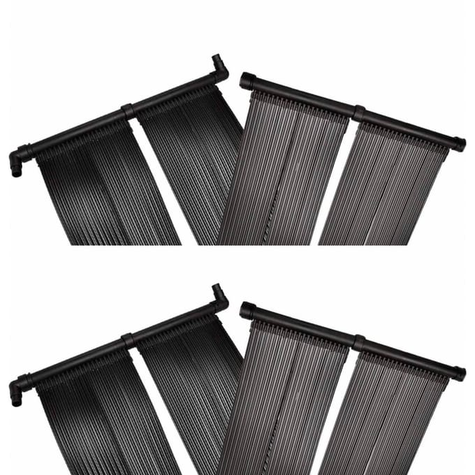 Panneau Solaire pour Chauffage de Piscine 4 pcs 80 x 620 cm