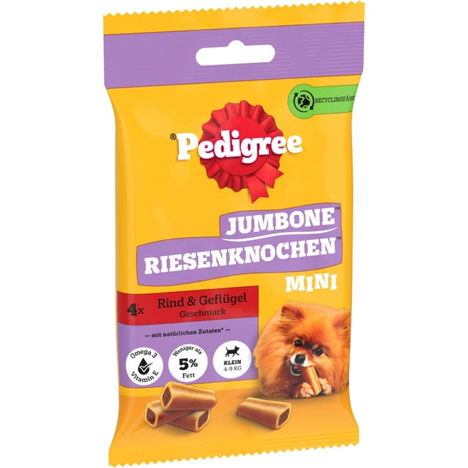 5x160g Jumbone Mini Rund Pedigree Hondensnacks