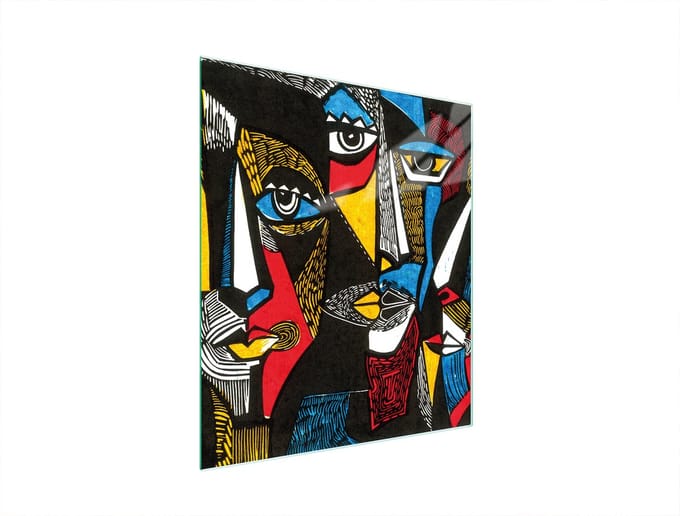 TMK ArtDeko - Snijplank van Geh. Glas - Pop Art - 45x52 cm