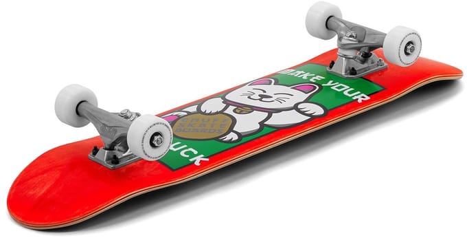 Enuff Lucky Cat Mini Compleet Skateboard Red 7.25''