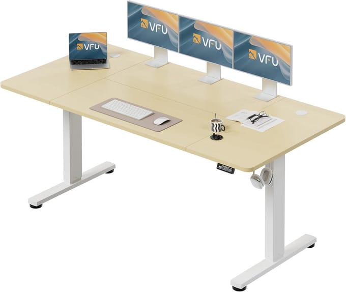 Elektrisch In Hoogte Verstelbaar Bureau 180x80 cm met Geheugenfunctie