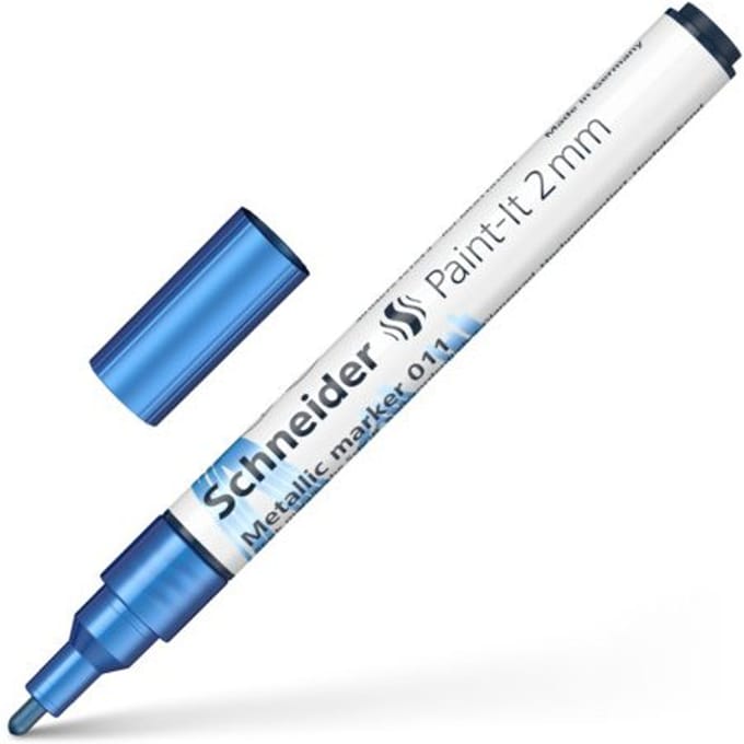 Schneider metallic marker - Paint-It 011 - 2mm - blauw metallic - S-ML01101025