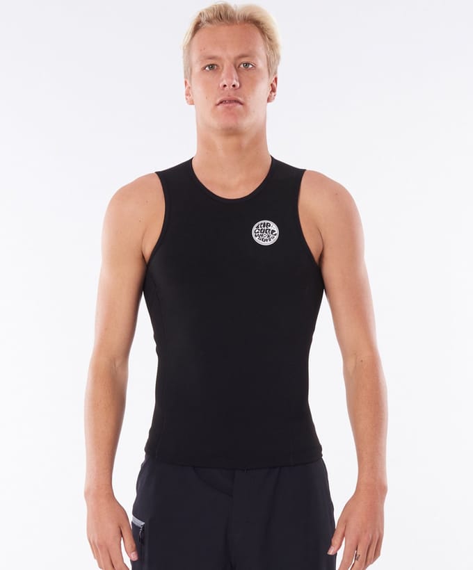 2026 Rip Curl Heren Flashbomb 0.5mm Mouwloos Vest - Black