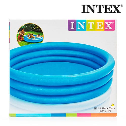Intex Opblaasbaar Zwembad Crystal - 3 Rings - Opblaaszwembad - 147 cm