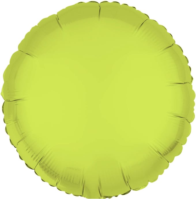 Riethmüller - Folieballon rond - neon geel - 45 cm