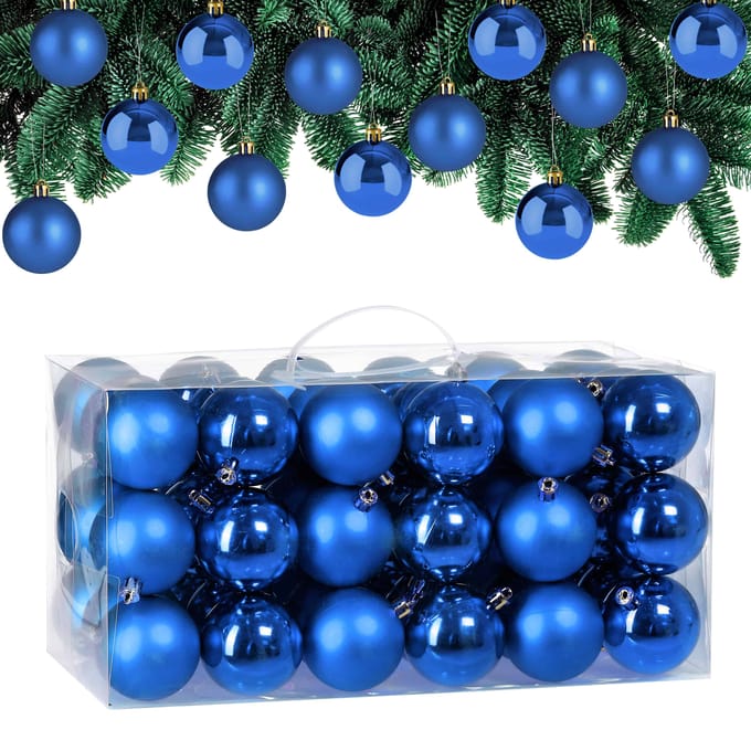 Kerstballen Blauw 54-delig