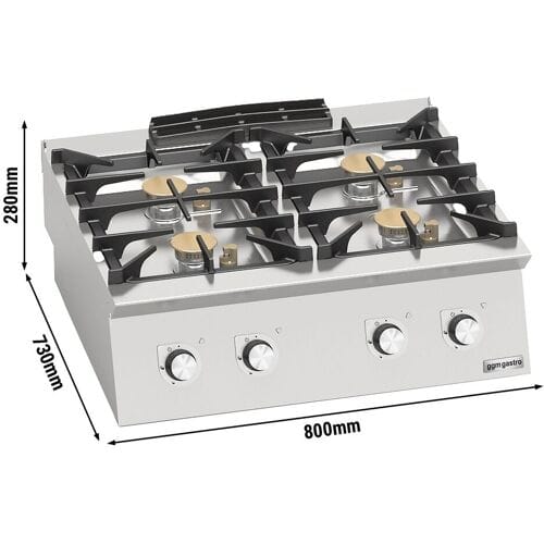GGM Gastro Gasherd - 24 kW - 4 Brenner
