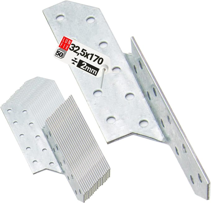 Hoekverbinder - Verzinkt - 32x170mm - 50 stuks