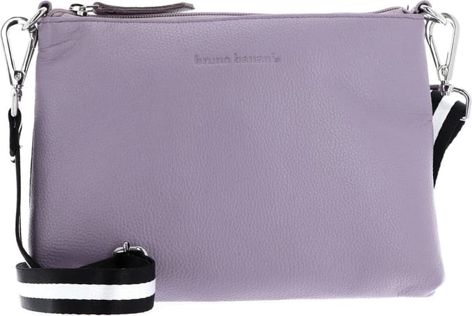 bruno banani Leren Schoudertas Crossbody Bag Lilac Paars