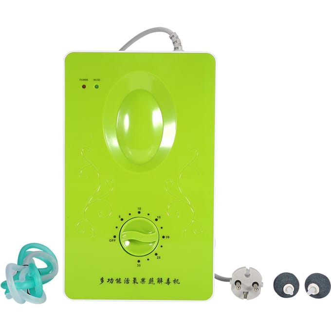 50Hz 400mg/h Multifunctionele Ozongenerator Ozonator Water Groente Sterilisator(Groen) groen