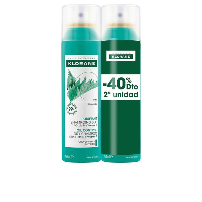 A La Ortiga Sebum-regulerende Droogshampoo Voor Vettig Haar Pack 2 X 150 ml
