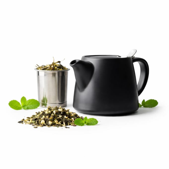 Point-Virgule - Theepot - Met thee infuser - Mat zwart - 500ml
