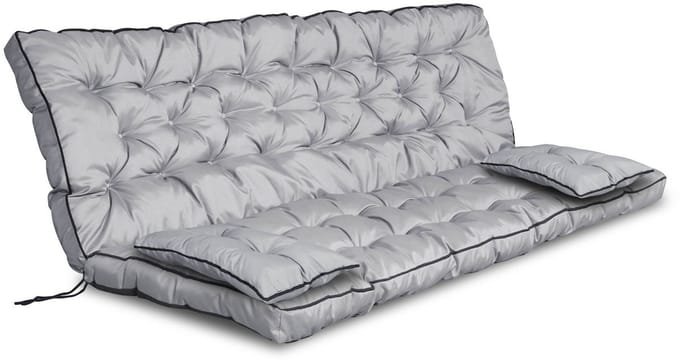 Tuinset hoge kant met bies 150x60x50 cm grijs