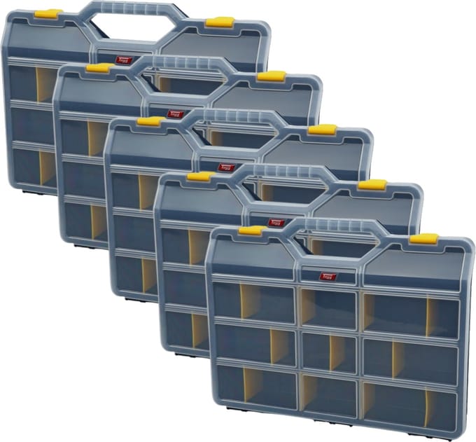 5 x Assortimentsdoos L460 x B350 x H81 mm
