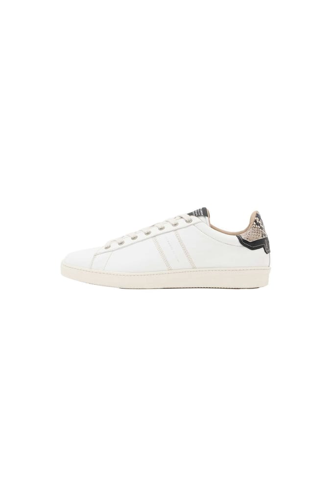 AllSaints Leon Lthr Low Top White/black Größe: 45 | Trainers Outlet | Herren | Weiß