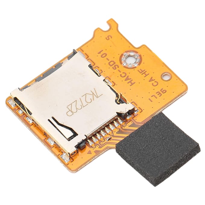 Geheugenkaartlezer Connector Board Slot Socket Reparatieonderdelen voor switch lite Spelconsole yellow