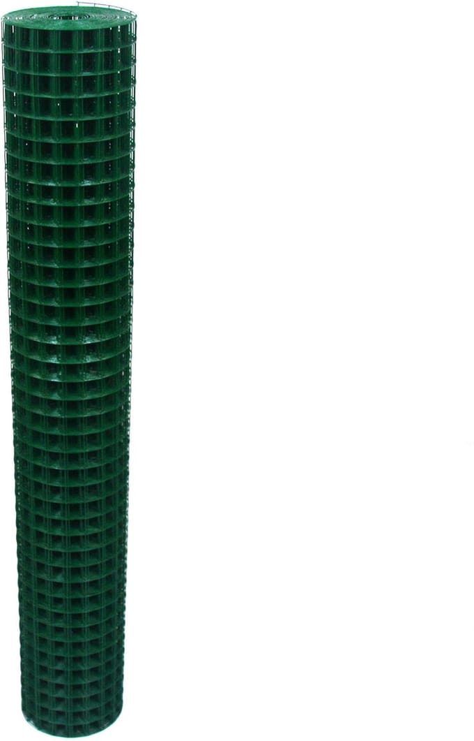 Volieregaas 25 x 25mm 1.20mm 100cm x 10m groen.