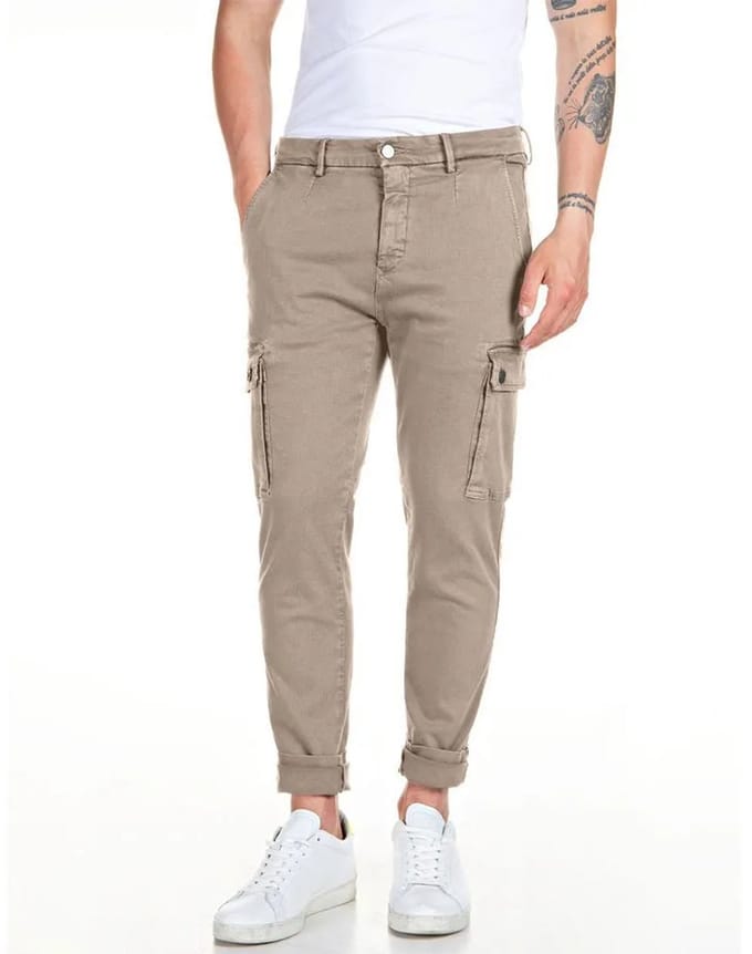 Replay M9649e.000.8366197 Cargobroek Beige 38 / 32 Man