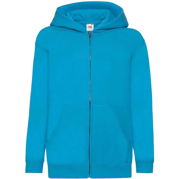 Kindercapuchon met volledige rits Fruit of the Loom Classic