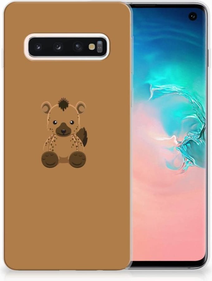 Samsung Galaxy S10 Telefoonhoesje met Naam Baby Hyena