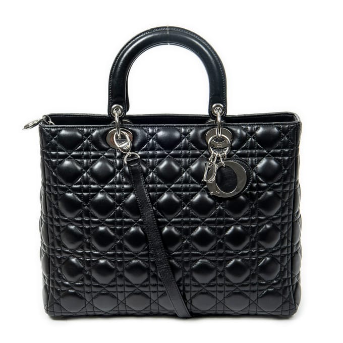 Large Lady Dior Zip  Schoudertas