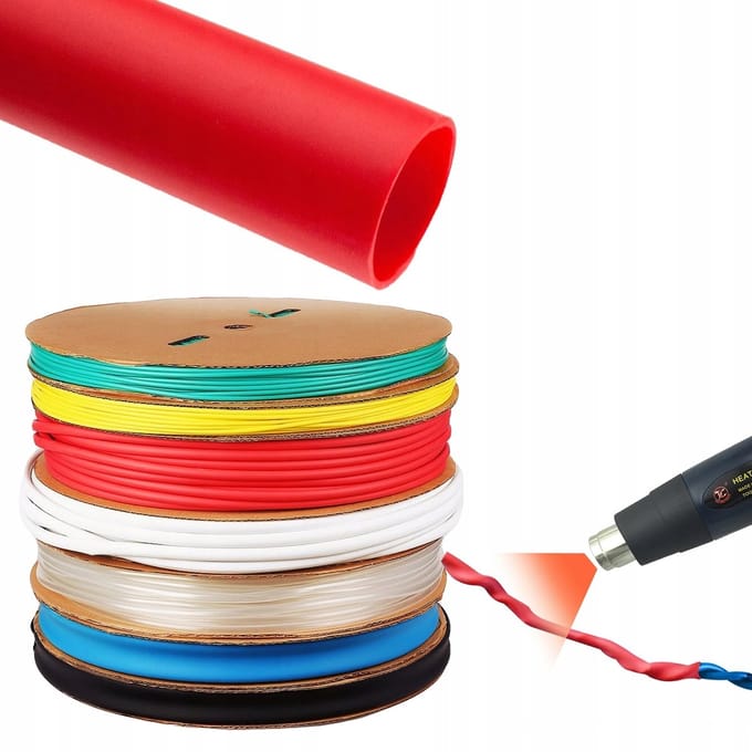 Rosfix Krimpkous 2,5mm - Vlamvertragend - Waterdicht - 2:1 Krimp, 1m - Rood