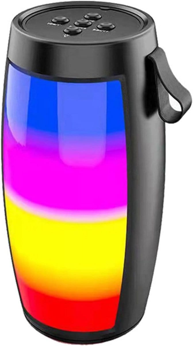 Draagbare Bluetooth Speaker - Draadloze Luidspreker - Muziek Luisteren Buiten - Met Kleurrijk Licht