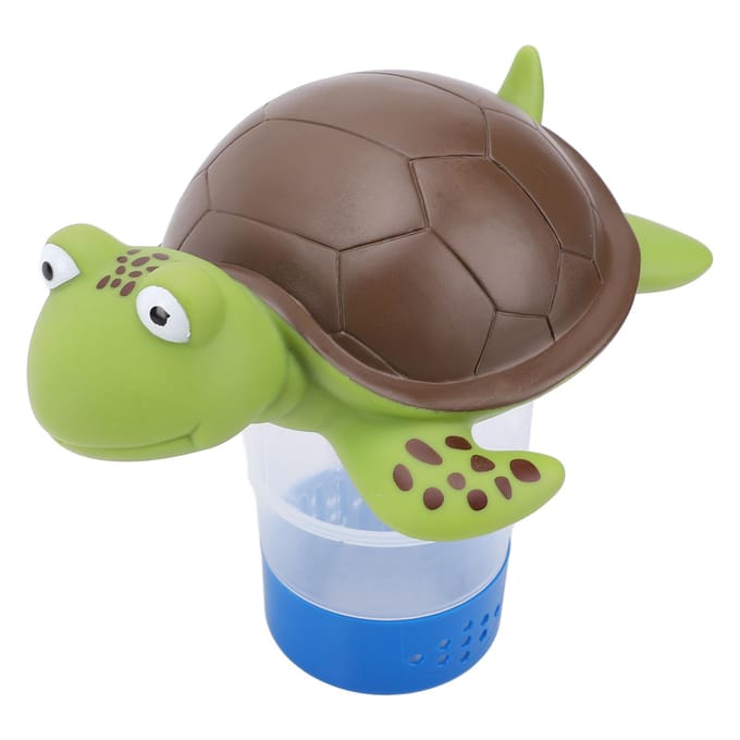 Drijvende Chlorinator Dispenser PVC Schattig Schildpad Design Zwembad Tablet Dispenser Chlorinator Mand gray