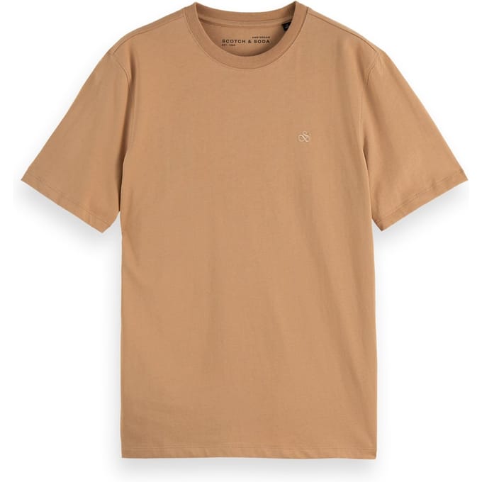 Scotch & Soda Regular-fit Logo T-shirt Tannin Taglia: S | Magliette basic Outlet | Uomo