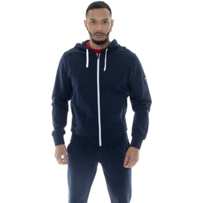 Capuchon sweaters Leone 1947 Man Hoody Full Zip Patch