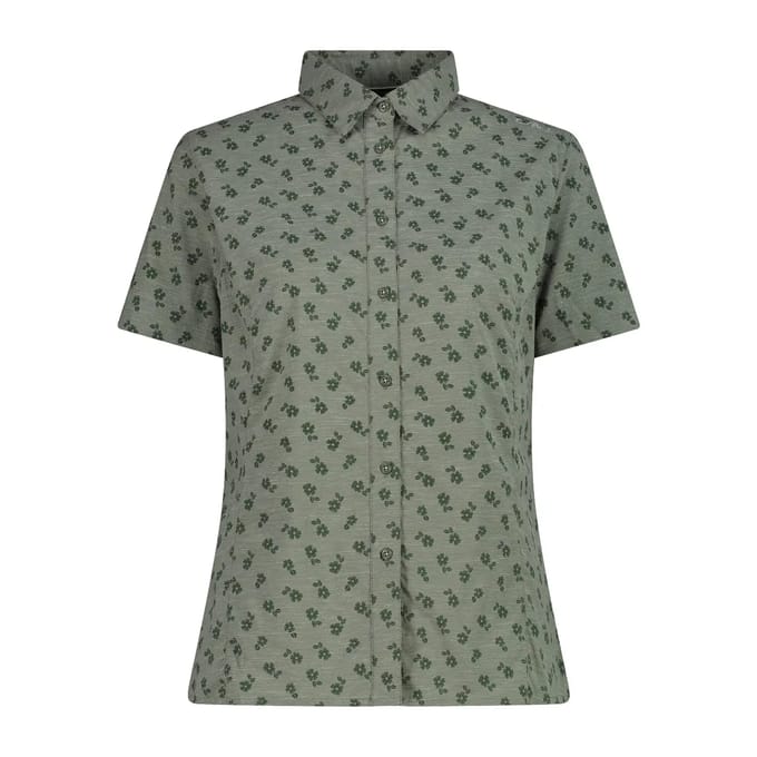 Vrouwelijke elastische bloemetjesblouse CMP