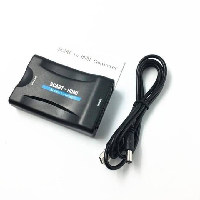 Adaptateur Péritel vers HDMI - GENERIQUE - 1080P - Plug and Play - Noir - Vidéo Audio noir