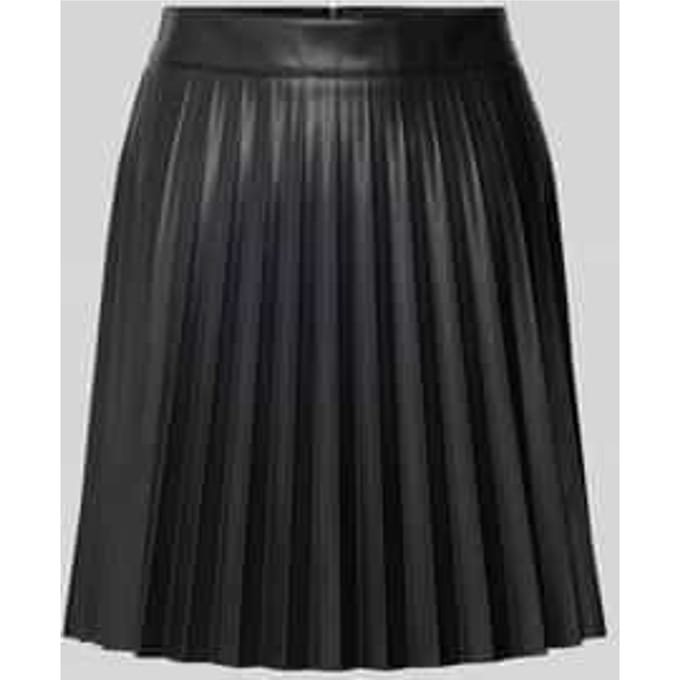 Midirok in all-over look met plooien