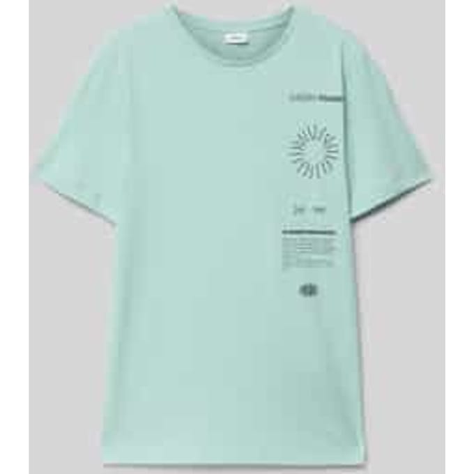 Regular fit T-shirt van puur katoen