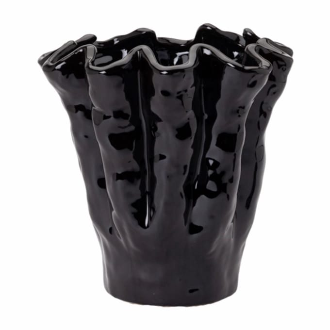 by fonQ Ceramic Vaas H27 cm - Black