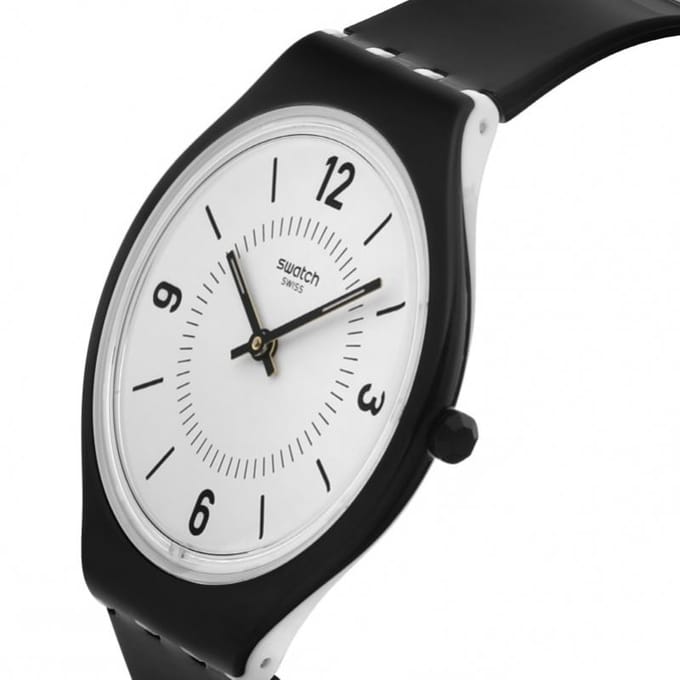 SWatch Mannen S Urethaan Horloge SkinSuit Svob101 SVOB101 white