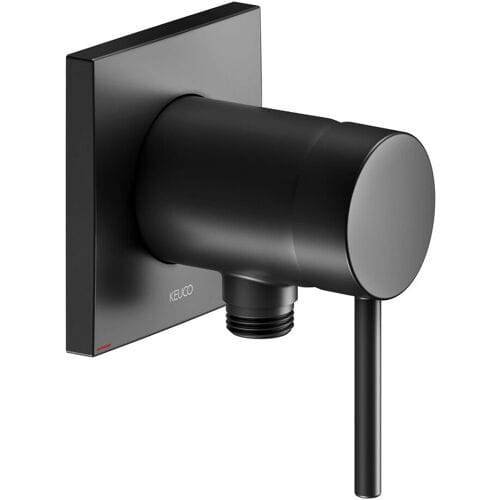 Keuco IXMO Soft Black Selection concealed single lever shower mixer, with hose connection, angular 59552370202