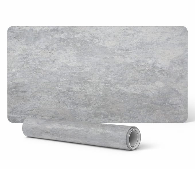Antislip bureauonderlegger met betonstructuur, 90x45 cm