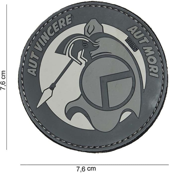 101 Inc Embleem 3D Pvc Spartan Aut Grijs  14048