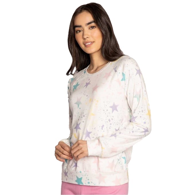 PJ Salvage Dames/Dames Sweatshirt met Steropdruk (Gebroken wit)
