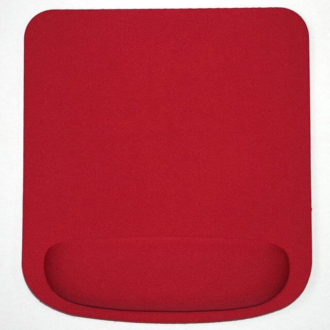Gadgetpoint - Antislip Muismat - Polssteun - Mousepad - Rood Vierkant