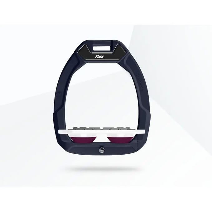 Veiligheidseisen voor paardrijden Plat Grip Rood/Wit/Pruim Flex-On Safe-On