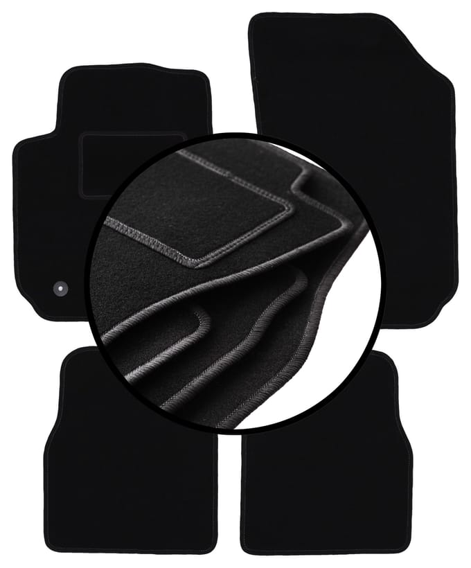 Complete set veloursmatten voor: Citroen C4 Cactus crossover (2014-2018)