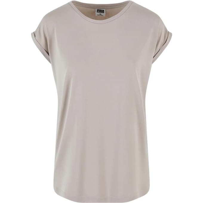 Urban Classics - Modal Extended Shoulder Dames Tshirt - XXL - Gebroken wit