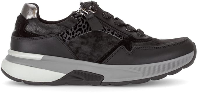 Rollingsoft -Dames - zwart - sneakers - maat 37