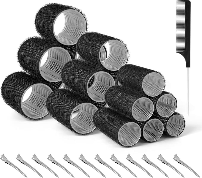 Krulspelden Set van 31 Stuks - Zelfklevende Haarrollers voor Perfecte Krullen