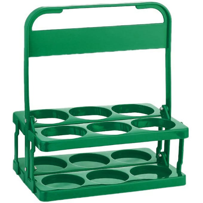 Bierfles Draagmand Emmer Houder Plastic Opvouwbaar Multifunctioneel Draagbaar Bierfles Drager Groen groen