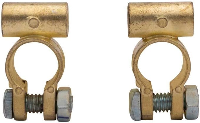 Accupoolklemset 2 delig - 15mm - met schroefverbinding