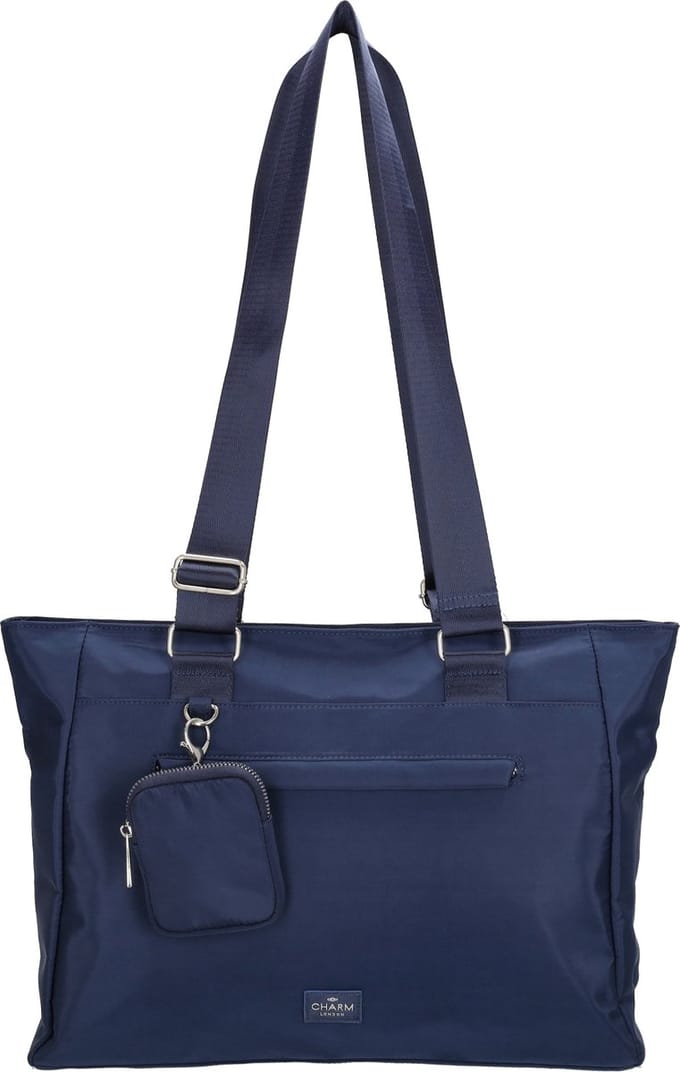 Charm London Odeon Schoudertas Shopper met Etui - Tote Bag - Dames Tas - Blauw