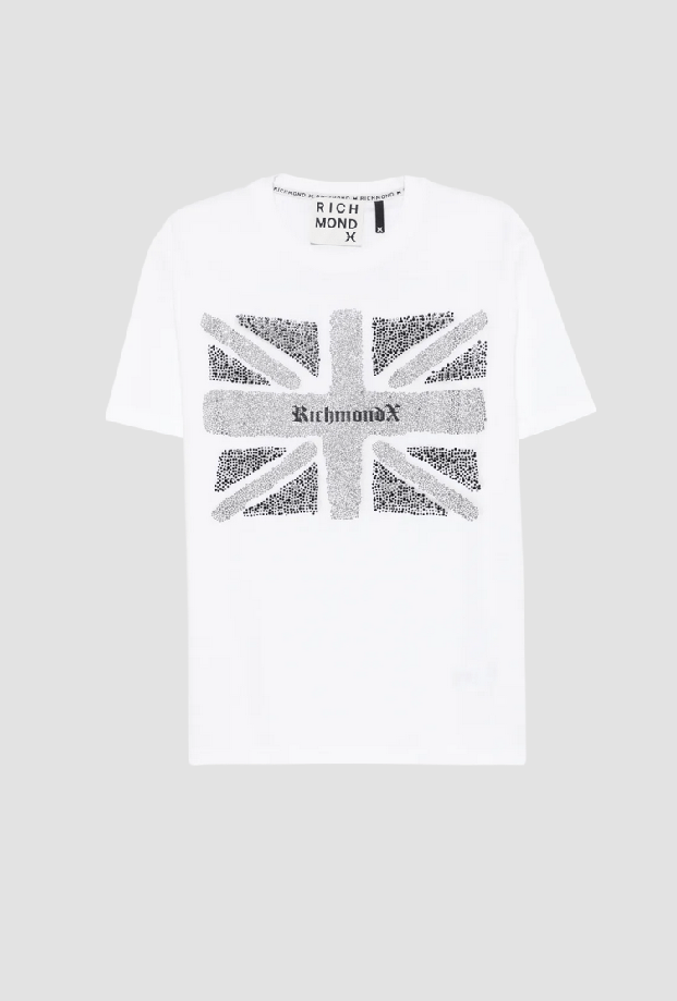 t-shirt met witte man print